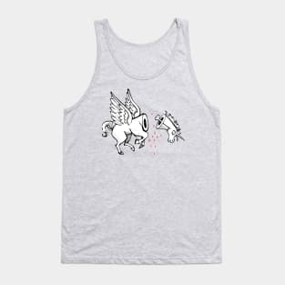 Beheaded unicorn vector illustration Tank Top